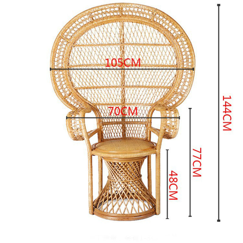 Bohemian Ethnic Style Home Sofa Natural Rattan Peacock Chair Guesthouse Rattan Chair Princess Chair Wedding Photography
