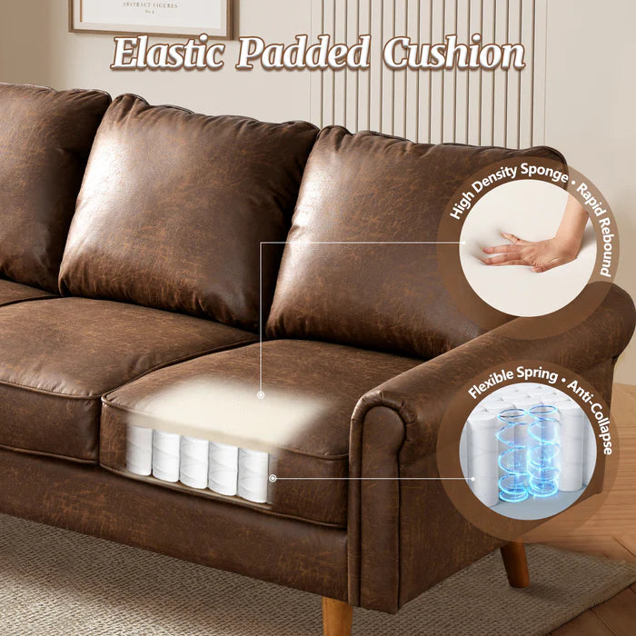 73.6'' Mid Century Style Sofa 3 Seater