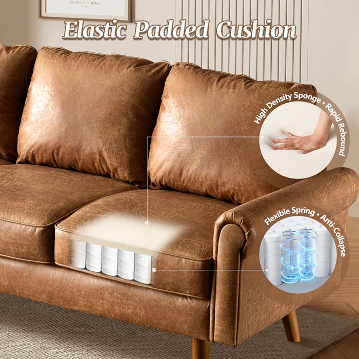 73.6'' Mid Century Style Sofa 3 Seater