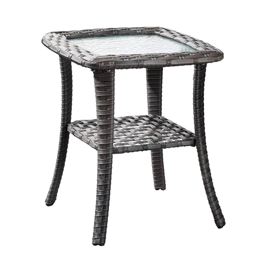 Outdoor Furniture 6-Piece with 30'' Fire Pit Table and Kenard 2 Rocking Chairs