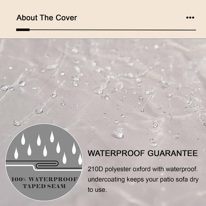 Outdoor Sofa Cover Waterproof for GRS/DAR Series (Refer to the Dimension in Description)