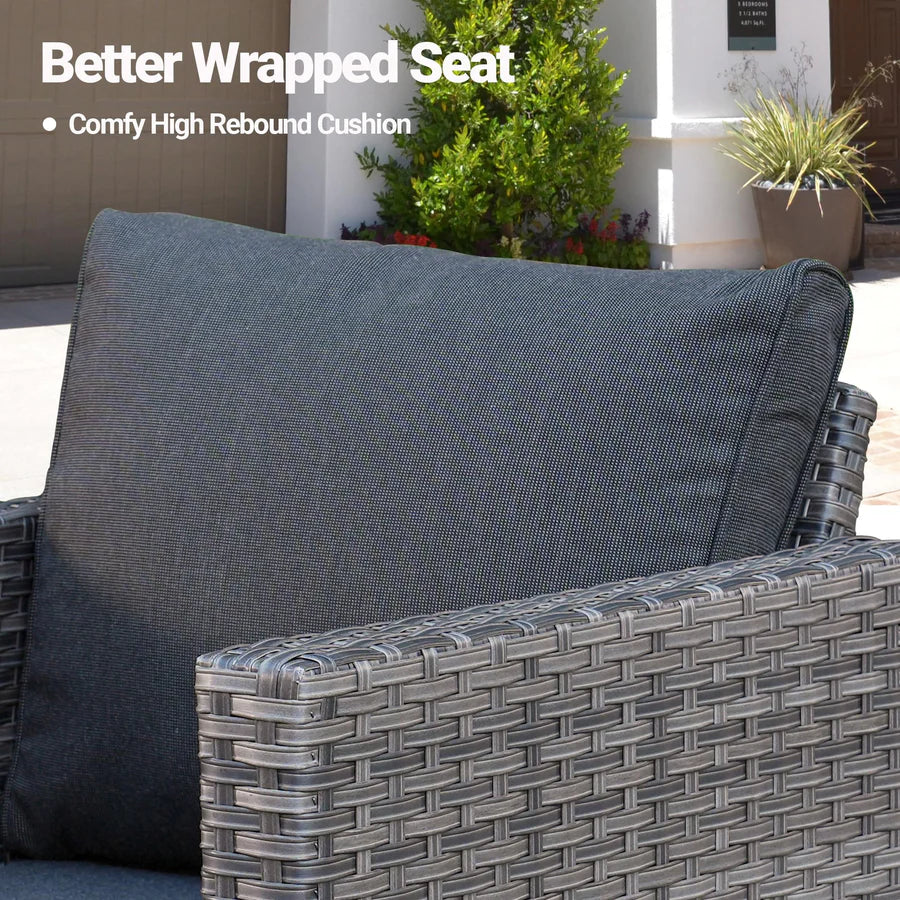 Patio Furniture Set New Vultros 8-Piece High Back with Cushions