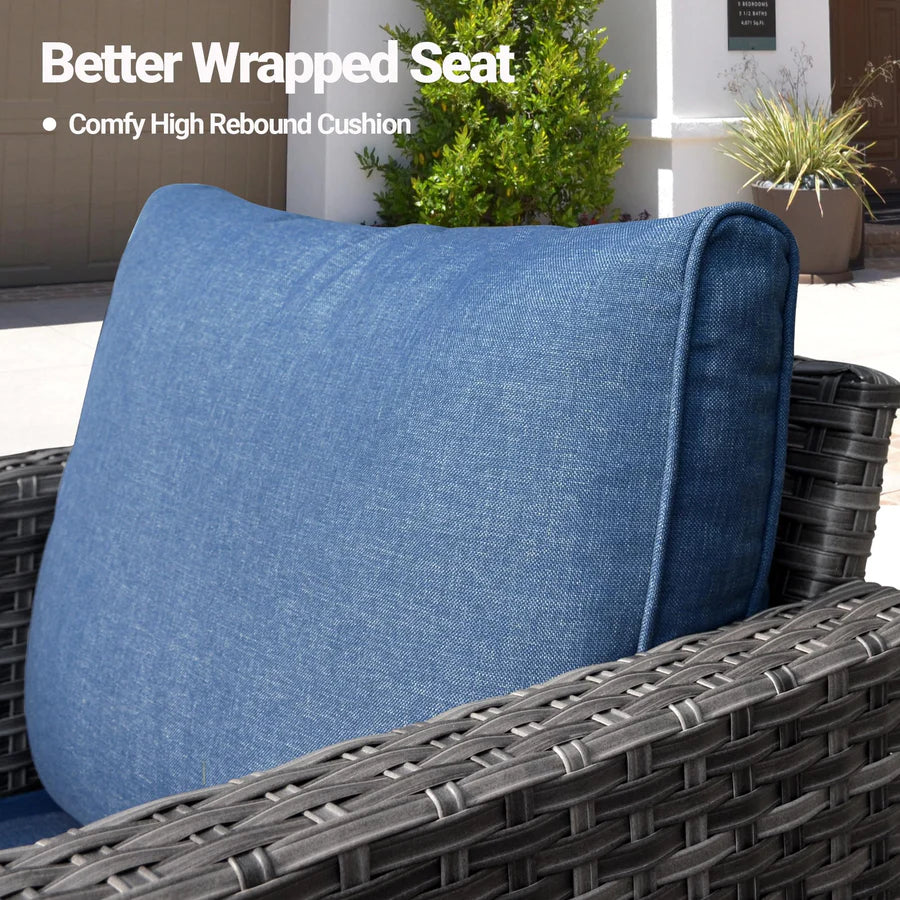 Patio Furniture Set New Vultros 8-Piece High Back with Cushions