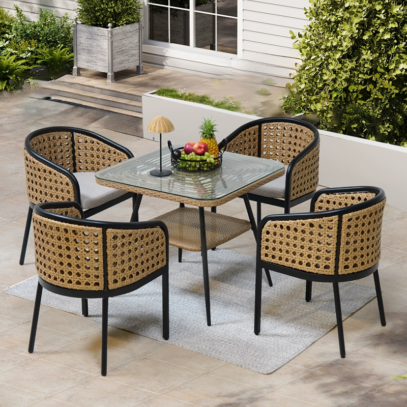 Outdoor Dining Set Garden Furniture Set Patio Dining Set Outdoor Dining Table and Chairs Balcony Furniture Set Garden Terrace Dining Set Party Dining Furniture