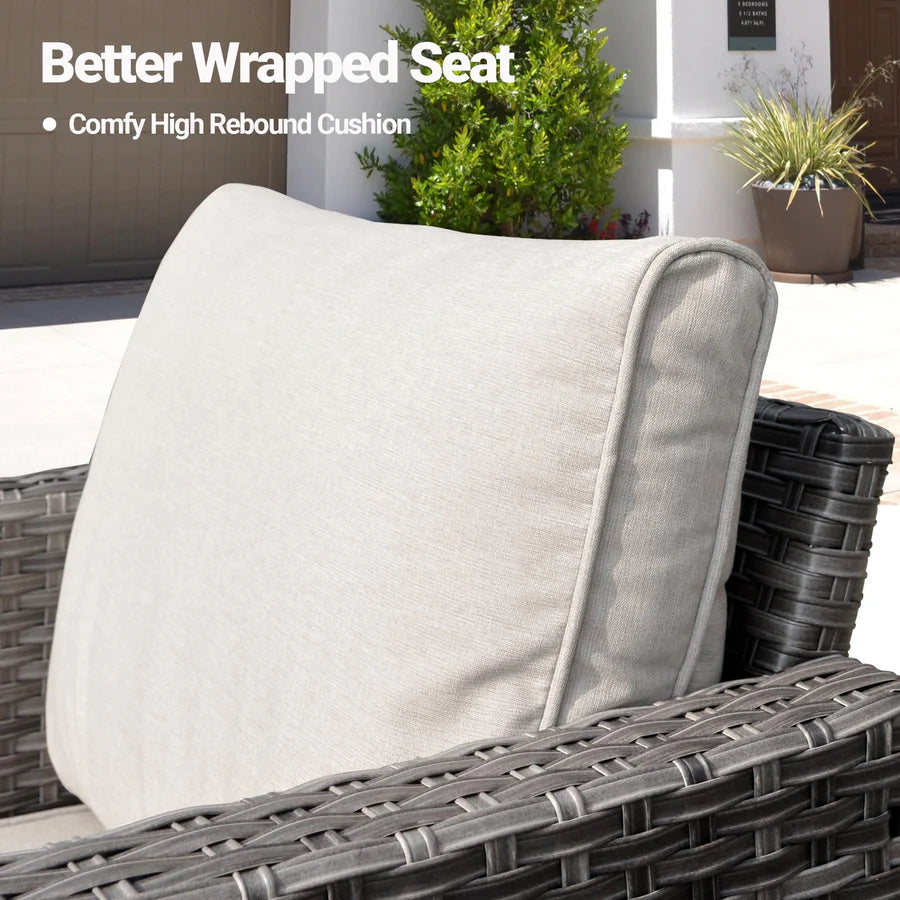 Patio Furniture Set New Vultros 7-Piece High Back with Cushions