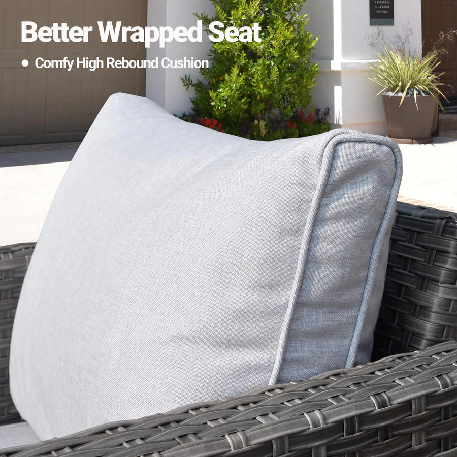 Patio Furniture Set New Vultros 7-Piece High Back with Cushions