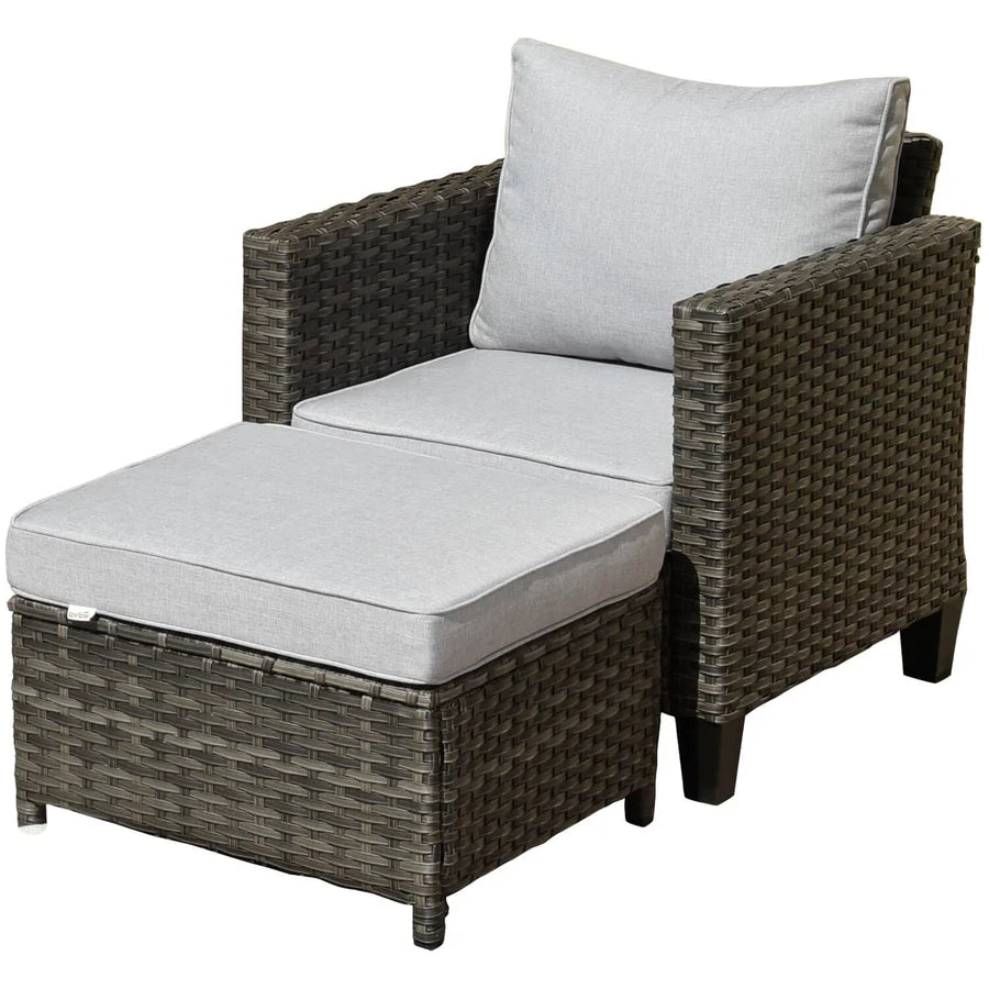 Patio Vultros 8-Piece Conversation Set with 30'' Propane Fire Pit Table