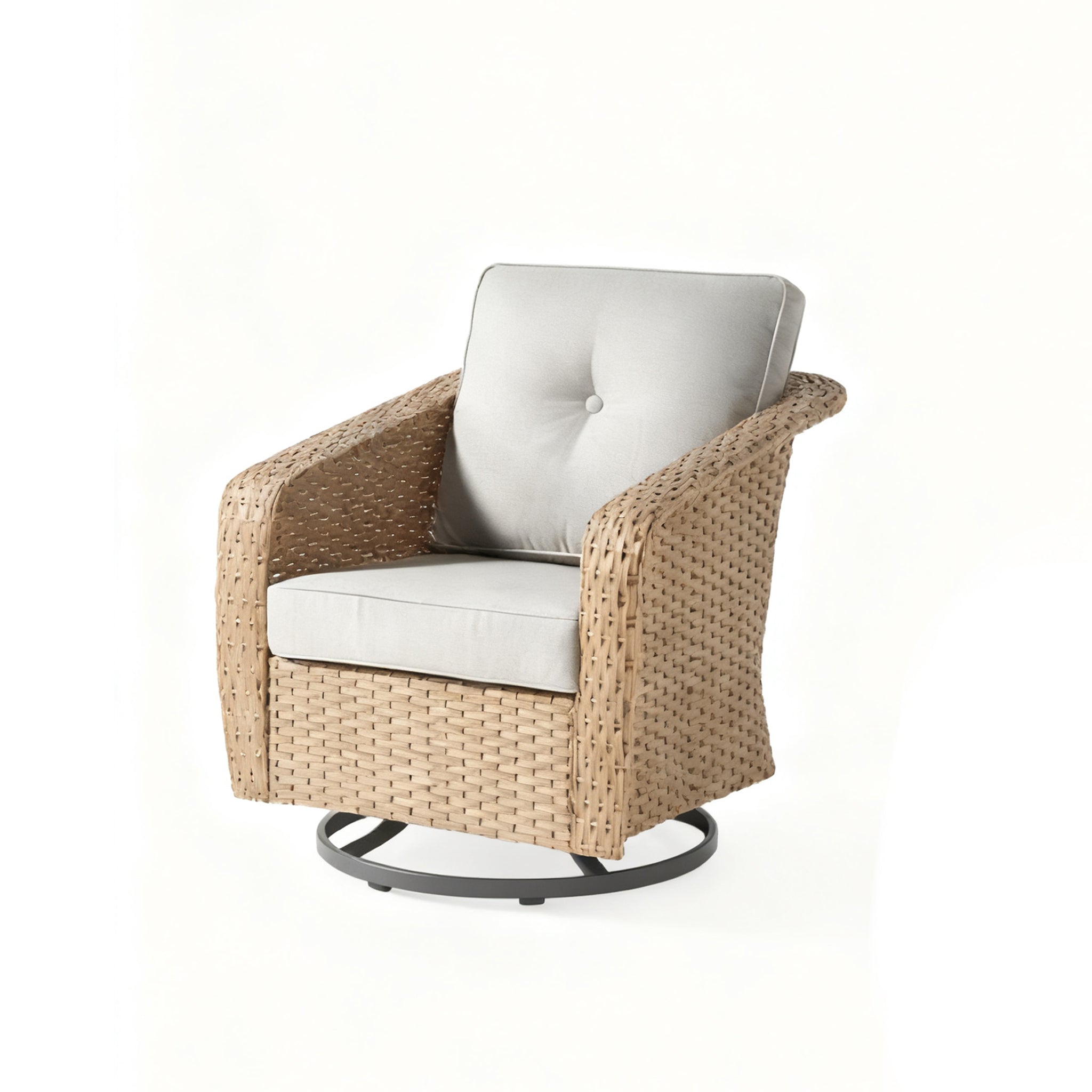 3 Pieces Patio Glider Chair Set, Outdoor Rocking Chairs of 2 (Table Not Included)